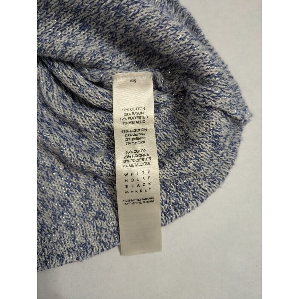WHBM‎ Sweater Women's Medium Gray Off Shoulder Long Sleeves Pullover - Picture 3 of 7